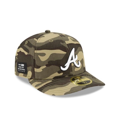 Sapca New Era Atlanta Braves MLB Armed Forces Weekend Low Profile 59FIFTY Fitted - Verzi